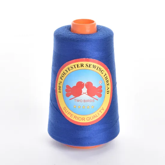 100% Spun Sewing Thread 40/2 5000 Yards Hilo De Coser Thread Polyester for Sewing Machine Wholesale